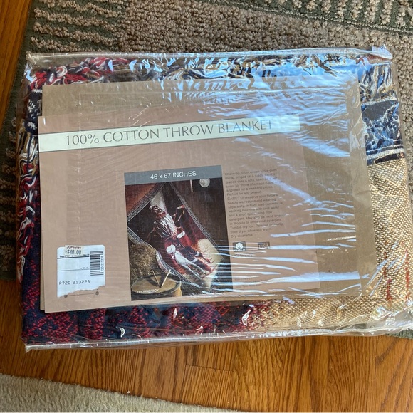 Vintage Christmas Little Drummer Boy Cotton Throw Blanket - Picture 8 of 9